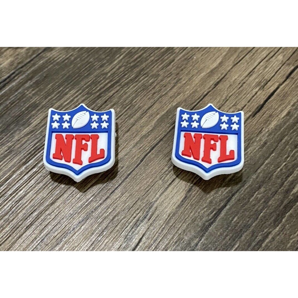 NFL Football Team Sports Charm For Crocs Shoe Charms Bracelet - 2 Pieces